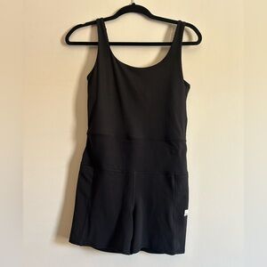 Vuori Studio Romper Womens Sz Medium Rib-Knit Athletic Stretch Comfort